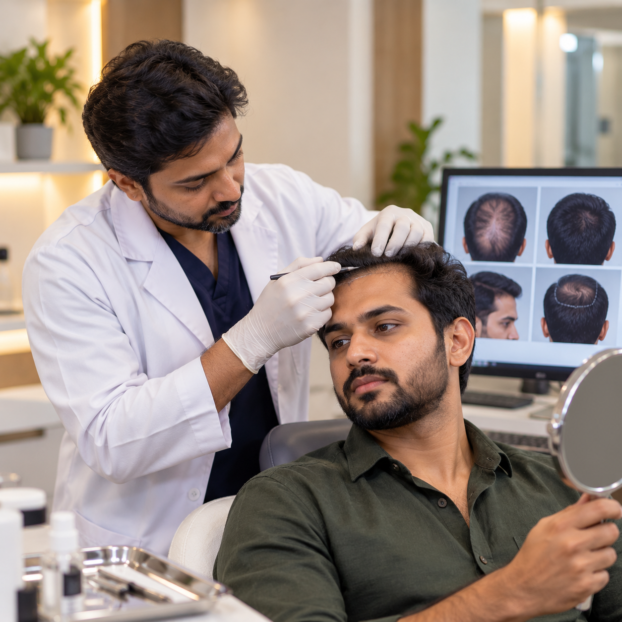 Hair transplantation at The Glamor House